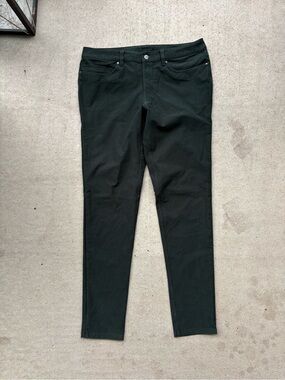 Lululemon ABC Pant Slim Fit Utilitech Tech Canvas Dark Green 36 x 33